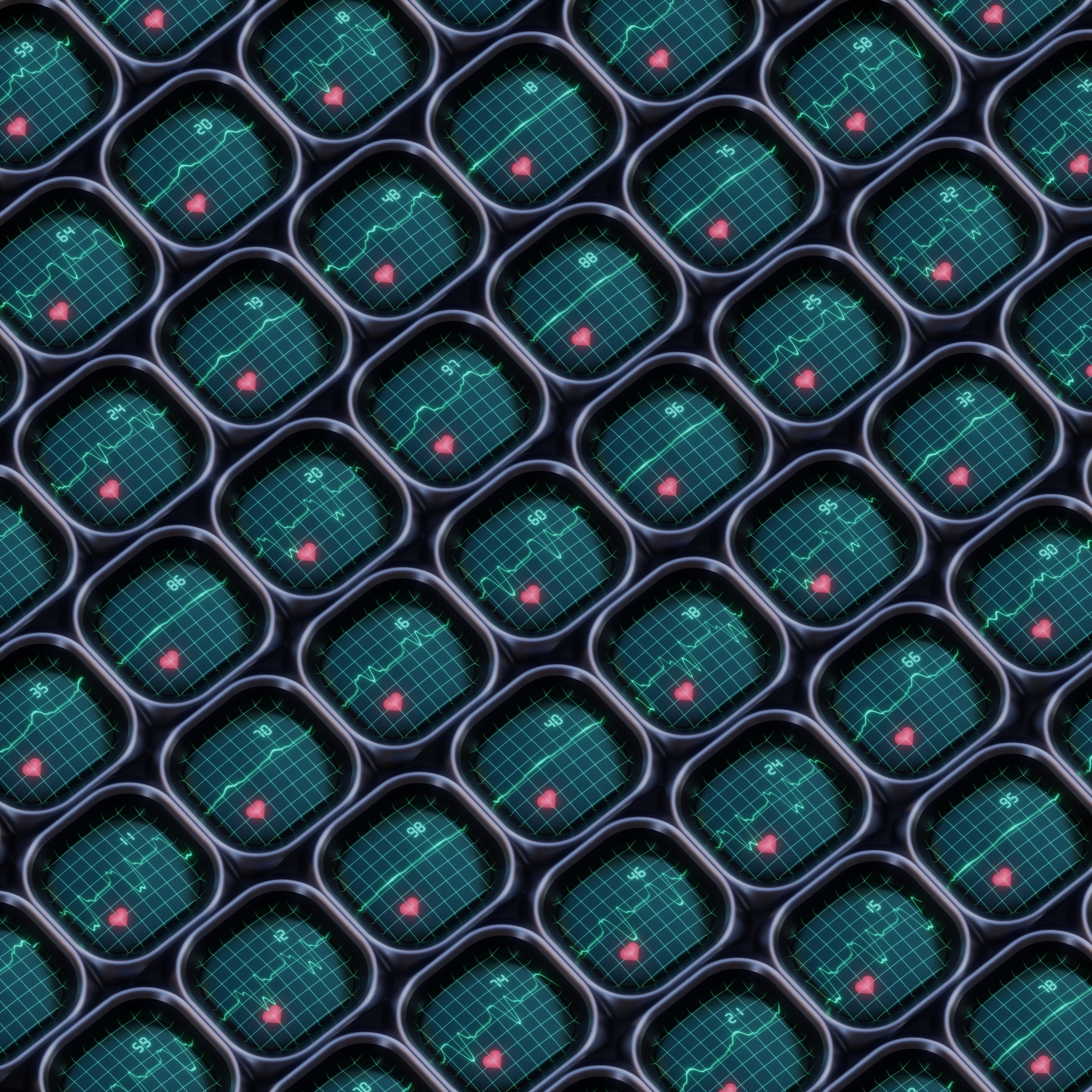 a computer generated image of a bunch of circles